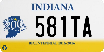 IN license plate 581TA