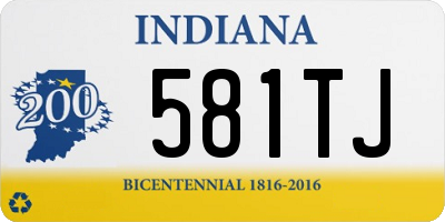 IN license plate 581TJ
