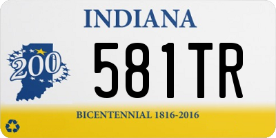 IN license plate 581TR