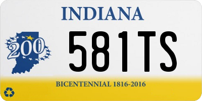 IN license plate 581TS