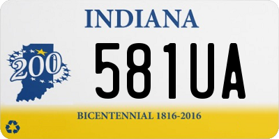 IN license plate 581UA