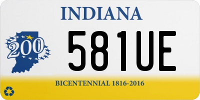 IN license plate 581UE