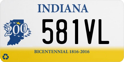 IN license plate 581VL