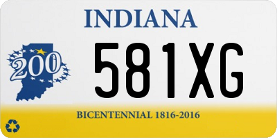 IN license plate 581XG