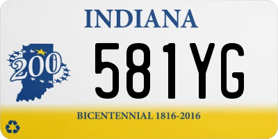 IN license plate 581YG