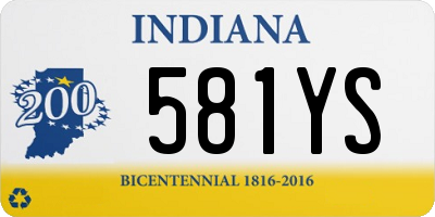 IN license plate 581YS