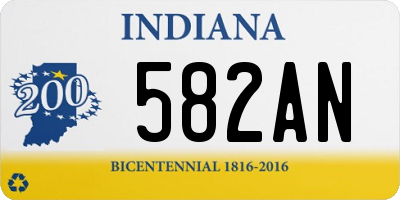 IN license plate 582AN