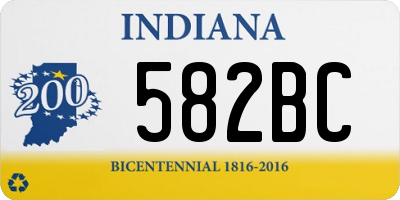 IN license plate 582BC