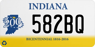 IN license plate 582BQ