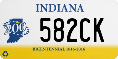 IN license plate 582CK