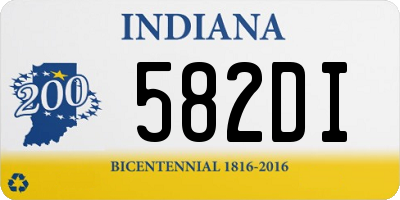 IN license plate 582DI