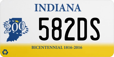 IN license plate 582DS