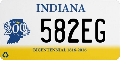 IN license plate 582EG