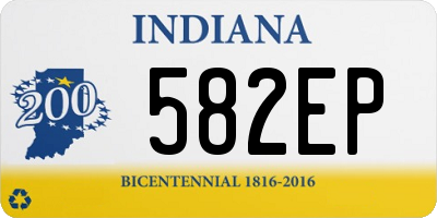 IN license plate 582EP