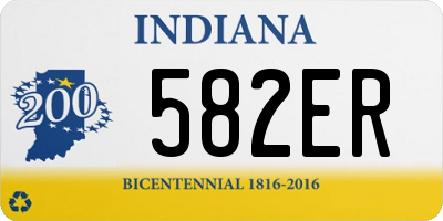 IN license plate 582ER