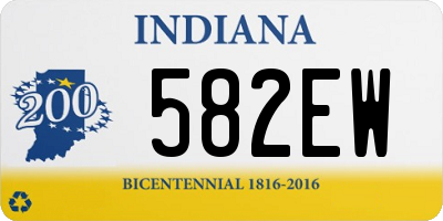 IN license plate 582EW