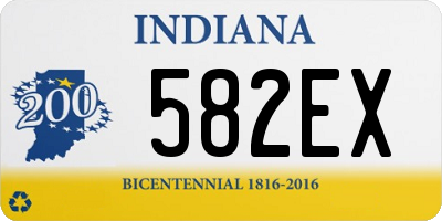 IN license plate 582EX