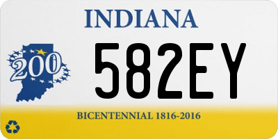 IN license plate 582EY