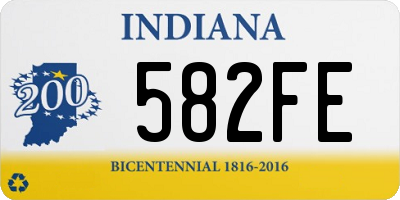 IN license plate 582FE