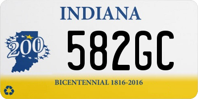 IN license plate 582GC