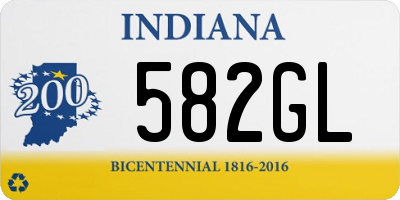 IN license plate 582GL