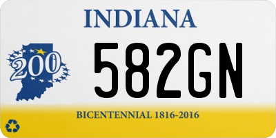 IN license plate 582GN