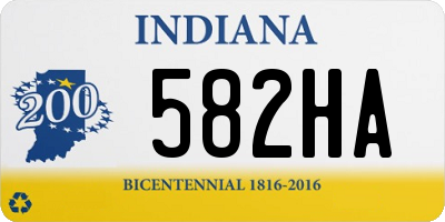 IN license plate 582HA