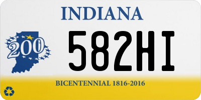 IN license plate 582HI