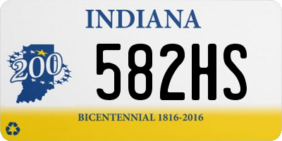 IN license plate 582HS