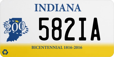 IN license plate 582IA