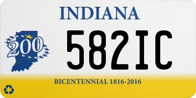 IN license plate 582IC