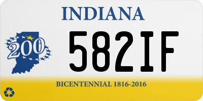 IN license plate 582IF