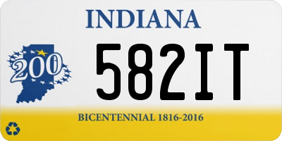 IN license plate 582IT