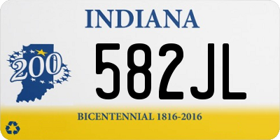 IN license plate 582JL