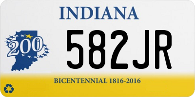 IN license plate 582JR