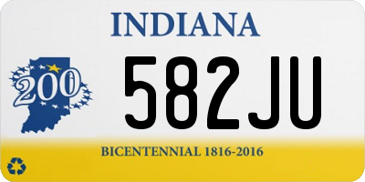 IN license plate 582JU