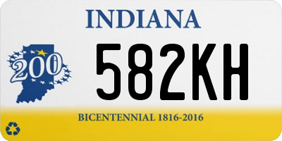 IN license plate 582KH