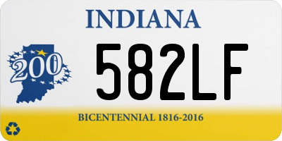 IN license plate 582LF