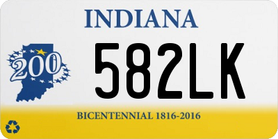 IN license plate 582LK