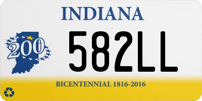 IN license plate 582LL