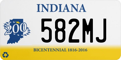 IN license plate 582MJ