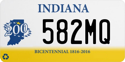 IN license plate 582MQ