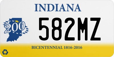 IN license plate 582MZ