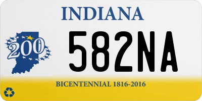 IN license plate 582NA