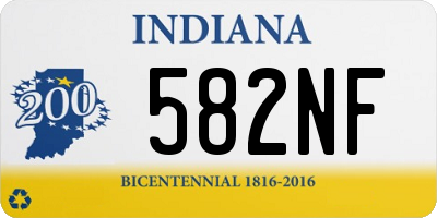 IN license plate 582NF