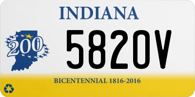 IN license plate 582OV