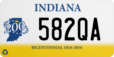 IN license plate 582QA