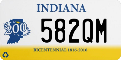 IN license plate 582QM