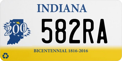 IN license plate 582RA