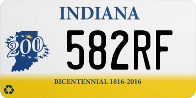 IN license plate 582RF